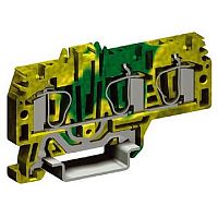 Пружинная клемма для заземления DKC Quadro 4мм?, желто-зеленый, ZHT260 | код. ZHT260 |  DKC